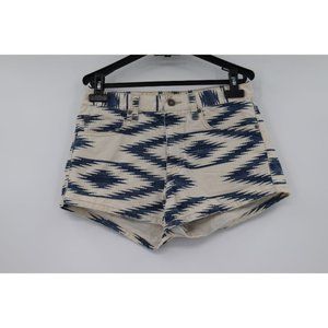 Denim & Supply Ralph Lauren Blue and Cream Jean Shorts